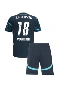 Fotbalové Dres RB Leipzig Arthur Vermeeren #18 Dětské Třetí Oblečení 2024-25 Krátký Rukáv (+ trenýrky)